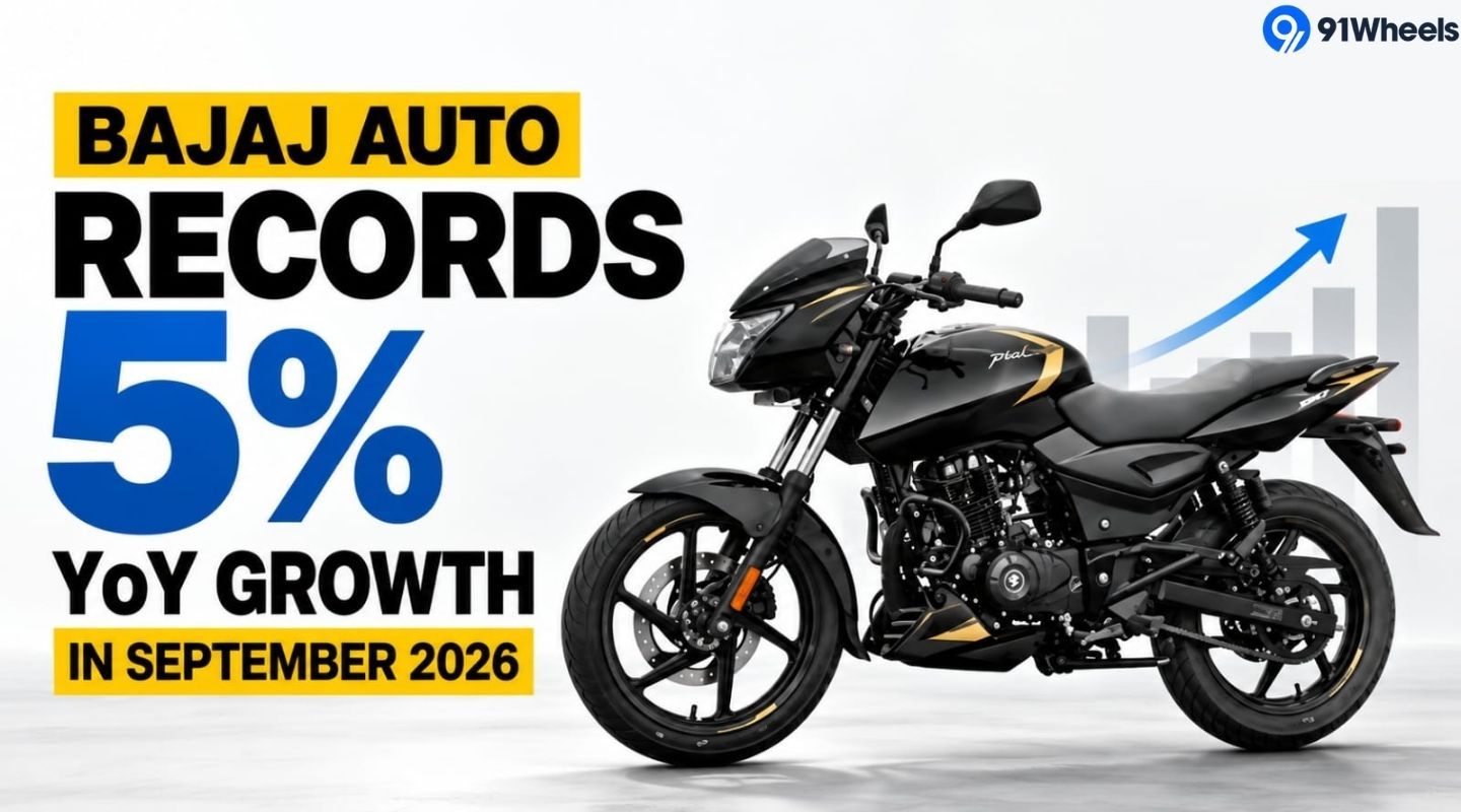 Bajaj Auto Records 5% YoY Growth in September 2026